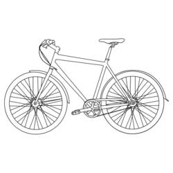 着色页: 自行车/自行车 (运输) #136939 - 免费可打印着色页