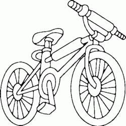 着色页: 自行车/自行车 (运输) #136941 - 免费可打印着色页
