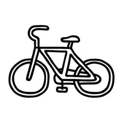 着色页: 自行车/自行车 (运输) #136953 - 免费可打印着色页