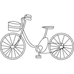 着色页: 自行车/自行车 (运输) #136954 - 免费可打印着色页
