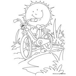 着色页: 自行车/自行车 (运输) #136957 - 免费可打印着色页