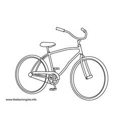 着色页: 自行车/自行车 (运输) #136968 - 免费可打印着色页