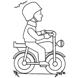 着色页: 自行车/自行车 (运输) #136969 - 免费可打印着色页