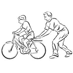 着色页: 自行车/自行车 (运输) #136974 - 免费可打印着色页