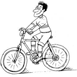 着色页: 自行车/自行车 (运输) #136975 - 免费可打印着色页