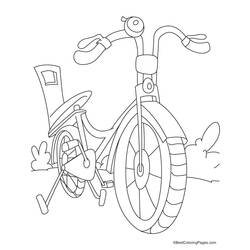 着色页: 自行车/自行车 (运输) #136983 - 免费可打印着色页
