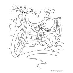 着色页: 自行车/自行车 (运输) #136985 - 免费可打印着色页