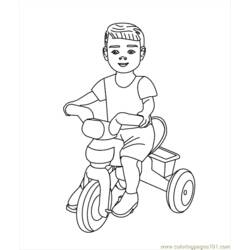 着色页: 自行车/自行车 (运输) #136990 - 免费可打印着色页