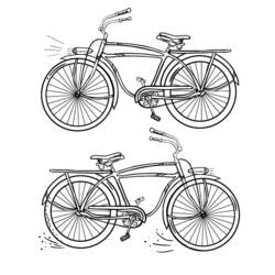 着色页: 自行车/自行车 (运输) #136991 - 免费可打印着色页