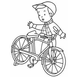 着色页: 自行车/自行车 (运输) #137002 - 免费可打印着色页