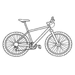着色页: 自行车/自行车 (运输) #137003 - 免费可打印着色页