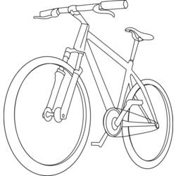 着色页: 自行车/自行车 (运输) #137006 - 免费可打印着色页