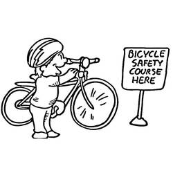 着色页: 自行车/自行车 (运输) #137008 - 免费可打印着色页
