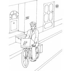 着色页: 自行车/自行车 (运输) #137012 - 免费可打印着色页
