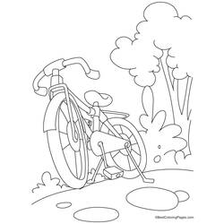 着色页: 自行车/自行车 (运输) #137028 - 免费可打印着色页