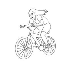 着色页: 自行车/自行车 (运输) #137032 - 免费可打印着色页