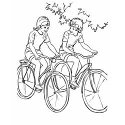 着色页: 自行车/自行车 (运输) #137049 - 免费可打印着色页
