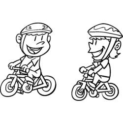 着色页: 自行车/自行车 (运输) #137050 - 免费可打印着色页
