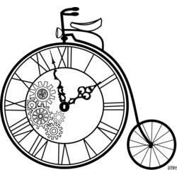 着色页: 自行车/自行车 (运输) #137053 - 免费可打印着色页