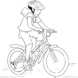 着色页: 自行车/自行车 (运输) #137096 - 免费可打印着色页