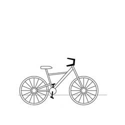 着色页: 自行车/自行车 (运输) #137150 - 免费可打印着色页