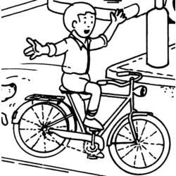 着色页: 自行车/自行车 (运输) #137184 - 免费可打印着色页