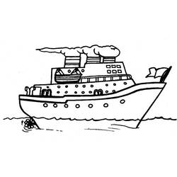 着色页: 船/船 (运输) #137440 - 免费可打印着色页