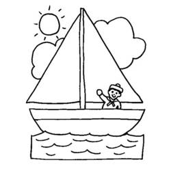 着色页: 船/船 (运输) #137441 - 免费可打印着色页