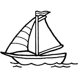着色页: 船/船 (运输) #137445 - 免费可打印着色页