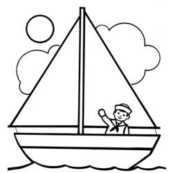 着色页: 船/船 (运输) #137454 - 免费可打印着色页