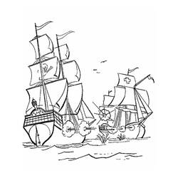 着色页: 船/船 (运输) #137457 - 免费可打印着色页
