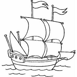 着色页: 船/船 (运输) #137468 - 免费可打印着色页