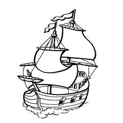 着色页: 船/船 (运输) #137478 - 免费可打印着色页