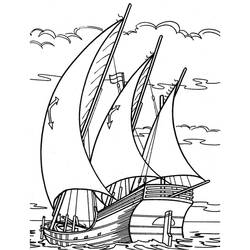 着色页: 船/船 (运输) #137485 - 免费可打印着色页