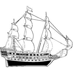 着色页: 船/船 (运输) #137513 - 免费可打印着色页