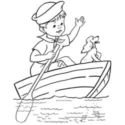 着色页: 船/船 (运输) #137517 - 免费可打印着色页