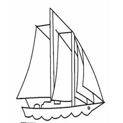 着色页: 船/船 (运输) #137524 - 免费可打印着色页