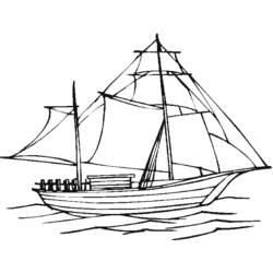 着色页: 船/船 (运输) #137528 - 免费可打印着色页