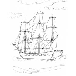 着色页: 船/船 (运输) #137534 - 免费可打印着色页