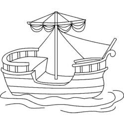 着色页: 船/船 (运输) #137541 - 免费可打印着色页