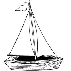 着色页: 船/船 (运输) #137547 - 免费可打印着色页