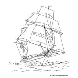 着色页: 船/船 (运输) #137575 - 免费可打印着色页