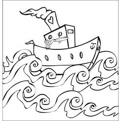 着色页: 船/船 (运输) #137595 - 免费可打印着色页