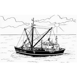 着色页: 船/船 (运输) #137622 - 免费可打印着色页