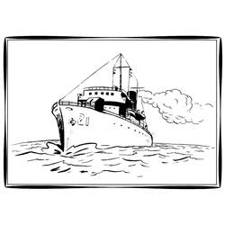 着色页: 船/船 (运输) #137640 - 免费可打印着色页
