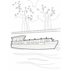 着色页: 船/船 (运输) #137652 - 免费可打印着色页