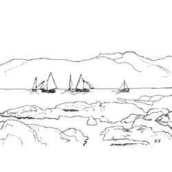 着色页: 船/船 (运输) #137654 - 免费可打印着色页