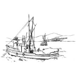 着色页: 船/船 (运输) #137669 - 免费可打印着色页