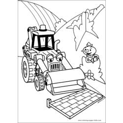 着色页: 推土机/机械挖掘机 (运输) #141741 - 免费可打印着色页