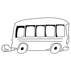 着色页: 巴士/长途汽车 (运输) #135281 - 免费可打印着色页